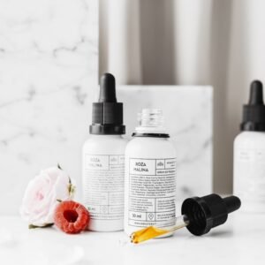 Rožių-Aviečių+Kofermentas Q10 Veido serumas