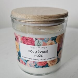 Sojų žvakė Rožė
