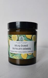 Sojų žvakė Sutelkti dėmesį