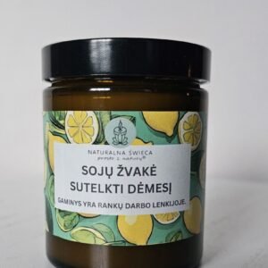 Sojų žvakė Sutelkti dėmesį