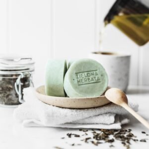 Žalioji arbata kietas šampūnas